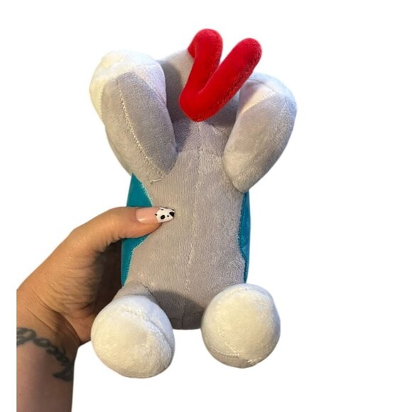 Poppy Playtime Candy Cat Stuffed Toy Animal Soft Plush Collectible Grey Teal - Picture 4 of 4